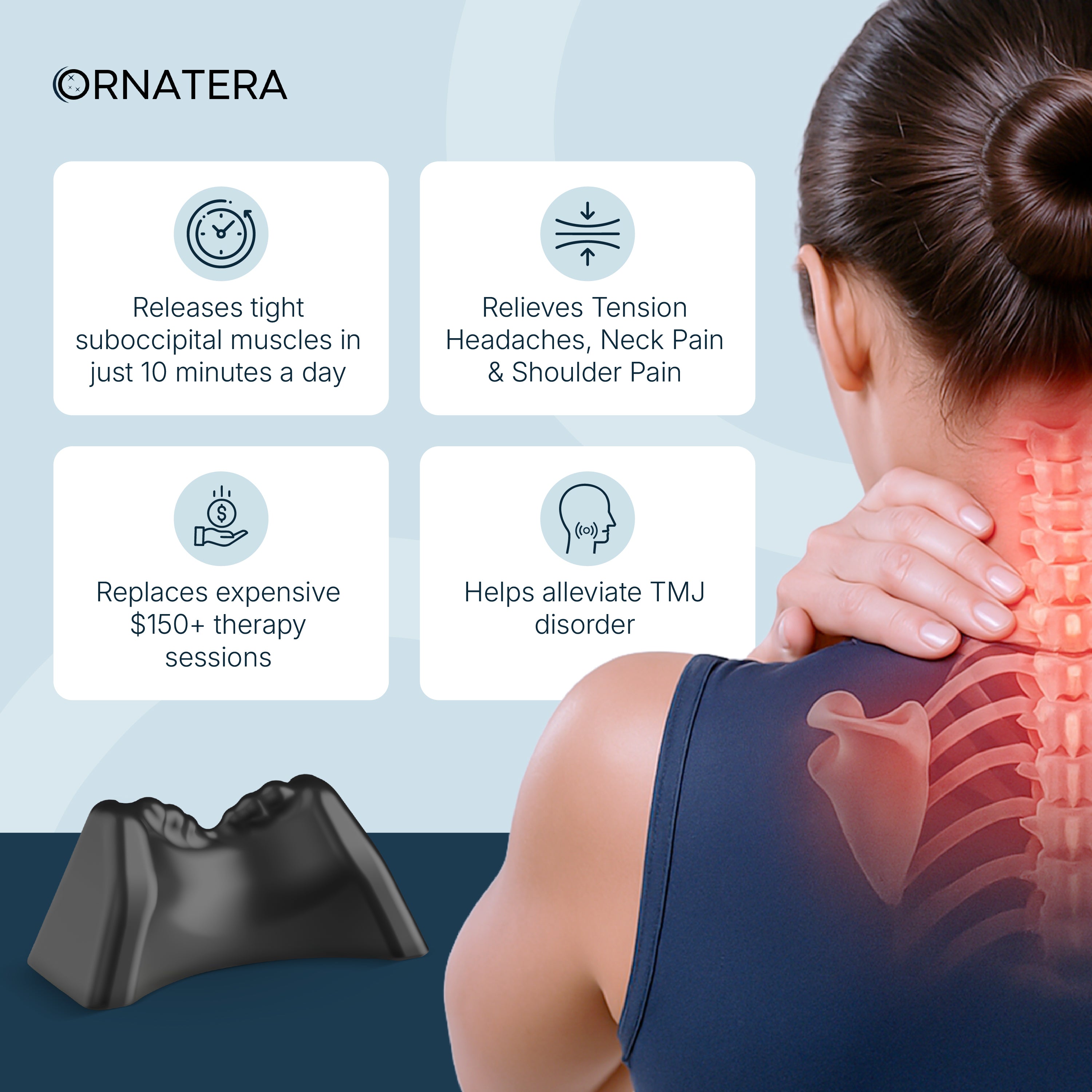 Occipital Nerve Release Tool - Natural Neck & Headache Relief Therapy