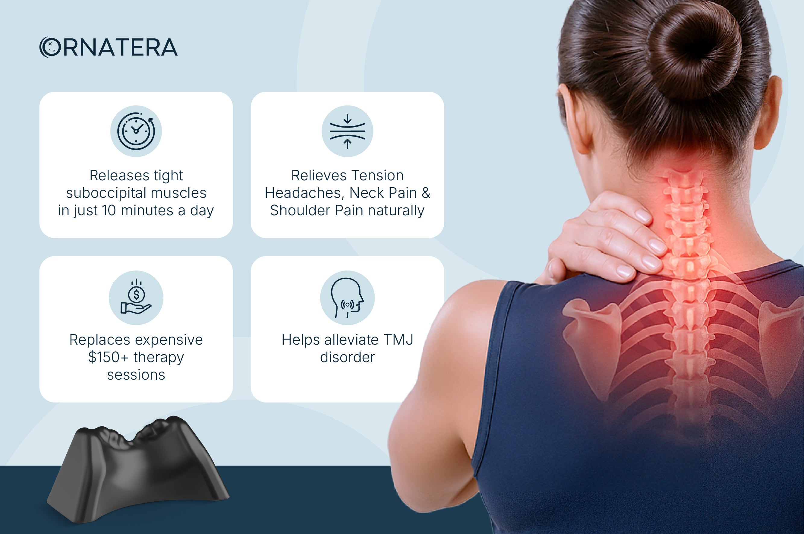Occipital Nerve Release Tool - Natural TMJ & Headache Relief